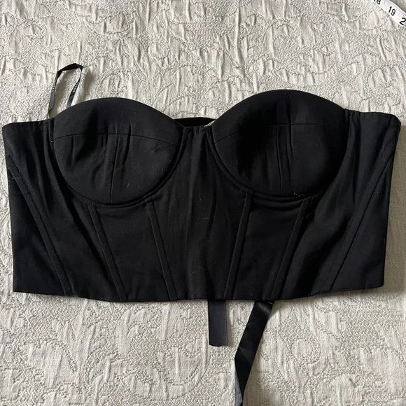 SHEIN Black corset style top - Picture 2 of 7